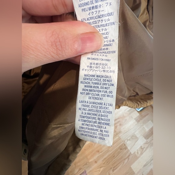 Old Navy Tan Winter Jacket Size Small - Picture 12 of 16